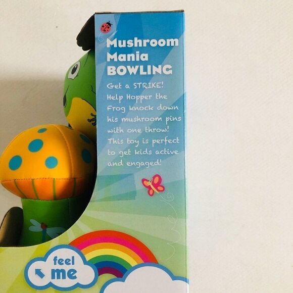 Mushroom Bowling Toddler Toy Game Soft - Picture 4 of 5